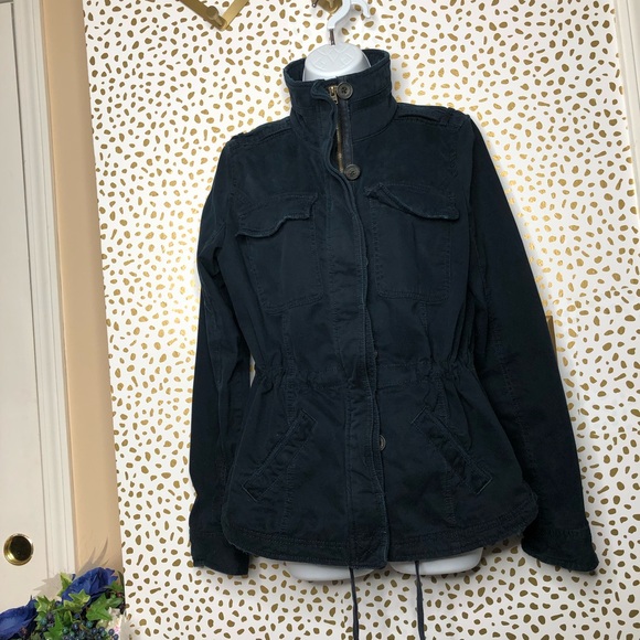 Abercrombie & Fitch field jacket navy blue large - Picture 10 of 14